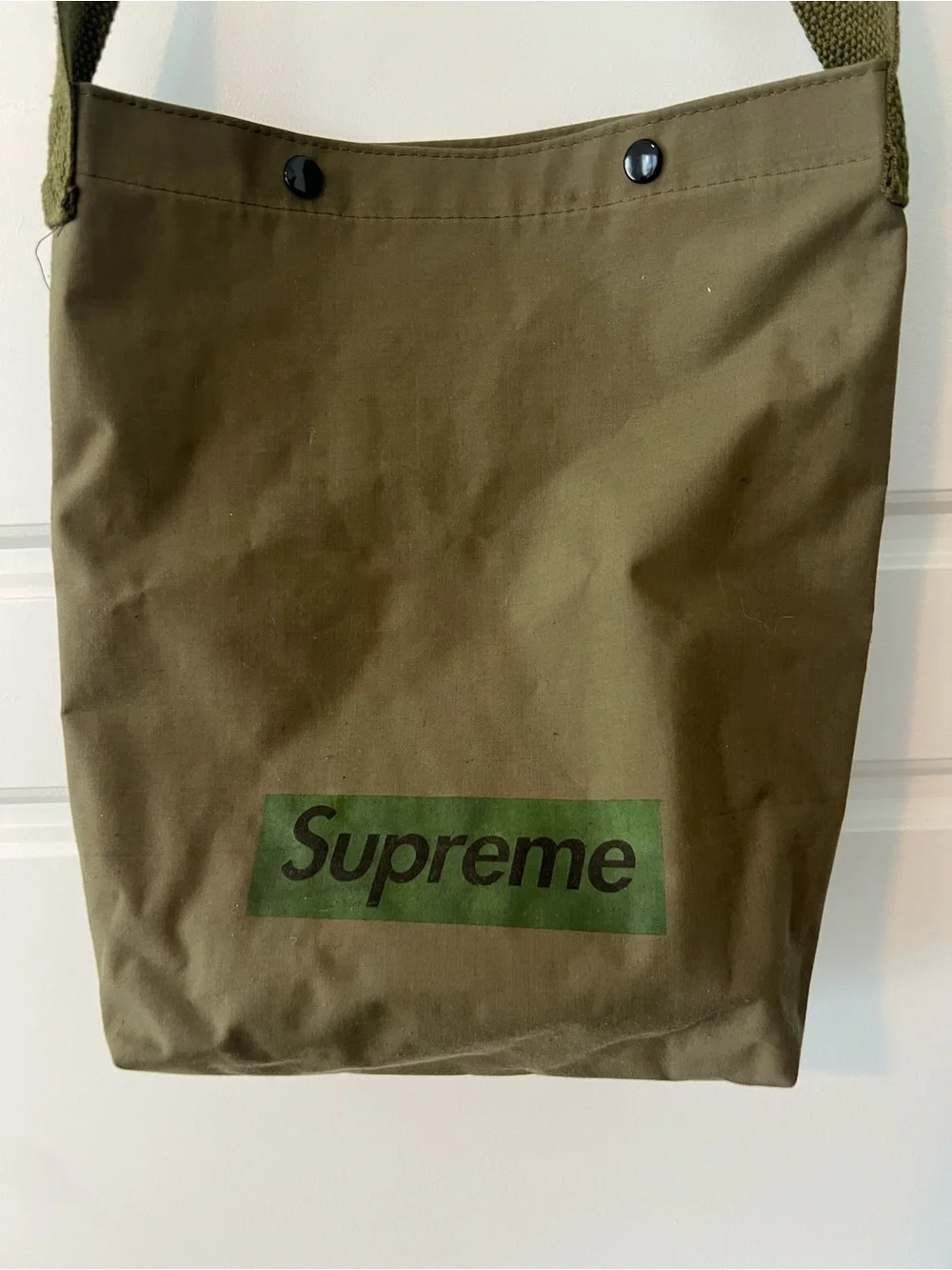 Supreme 2010 Military Green Box Logo Shoulder Bag RARE